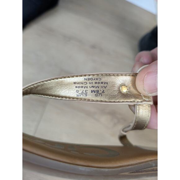 Circus Sam Edelman Cayden T-Strap Slingback Thong Sandals Sz 7.5 Nude Beige Buff - Picture 10 of 10